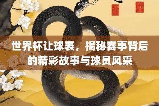 世界杯让球表，揭秘赛事背后的精彩故事与球员风采广西贺州市华昌新材料有限公司