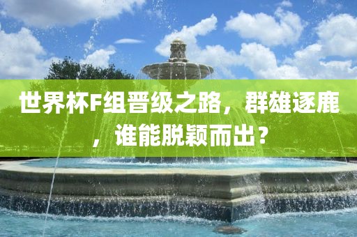 世界杯F组晋级之路，群雄逐鹿，谁能脱颖而出？