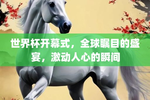 世界杯开幕式，全球瞩目的盛宴广西贺州市华昌新材料有限公司，激动人心的瞬间
