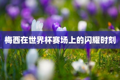 梅西在世界杯赛场上的闪耀时刻
