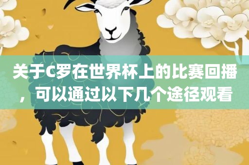 关于C罗在世界杯上的比赛回播，可以通过以下几个途径观看广西贺州市华昌新材料有限公司