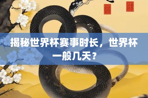 广西贺州市华昌新材料有限公司揭秘世界杯赛事时长，世界杯一般几天？