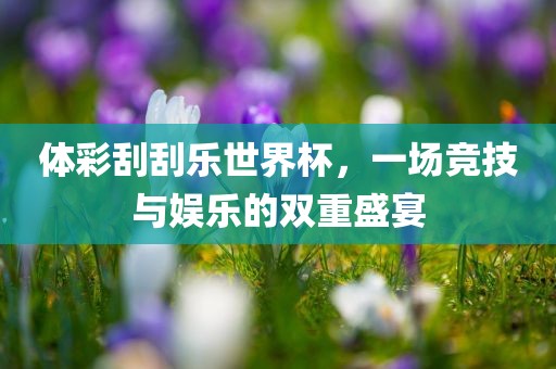 体彩刮刮乐世界杯，一场竞技与娱乐的双重盛宴广西贺州市华昌新材料有限公司