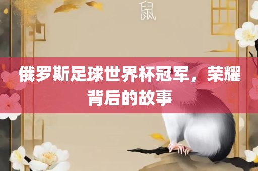 俄罗斯足球世界杯冠军，荣耀背后的故事