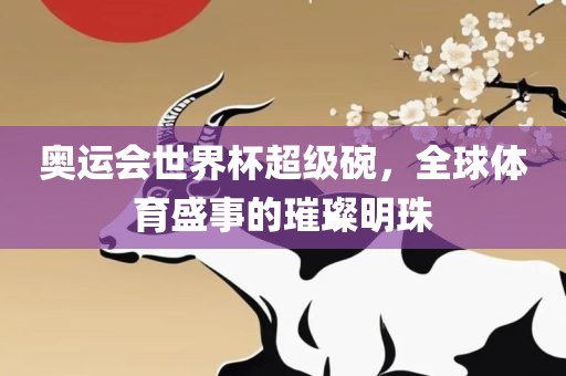 奥运会世界杯超级碗，全球体育盛事的璀璨明珠广西贺州市华昌新材料有限公司