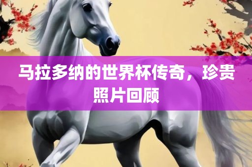 马拉多纳的世界杯传奇，珍贵照片回顾