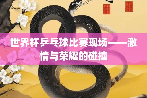 世界杯乒乓球比赛现场——激情与荣耀的碰撞