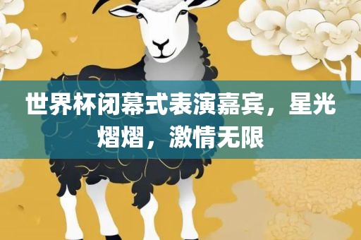 世界杯闭幕式表演嘉宾，星广西贺州市华昌新材料有限公司光熠熠，激情无限