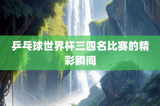 乒乓球世界杯三四名比赛的精彩瞬间