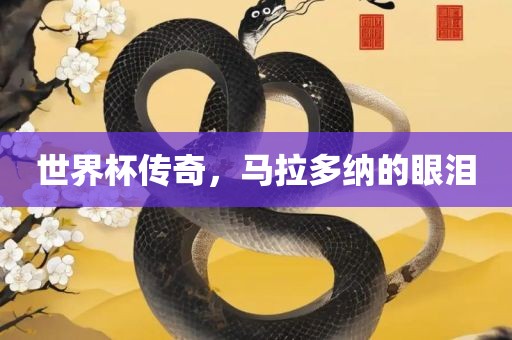 世界杯传奇，马拉多纳的眼泪