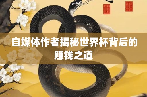 自媒体作者揭秘世界杯背后的赚钱之道