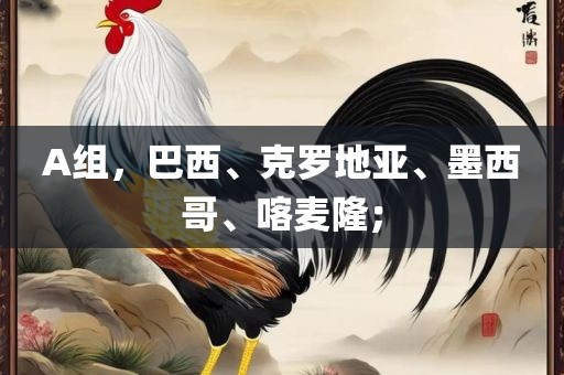 A组，巴西、克罗地亚、墨西哥、喀麦隆；