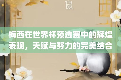 梅西在世界杯预选赛中的辉煌表现，天赋与努力的完美结合