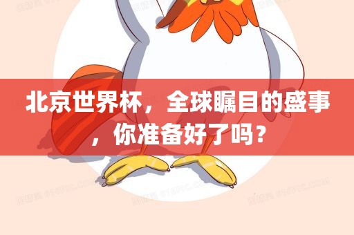 北京世界杯，全球瞩目的盛事，你准备好了吗？