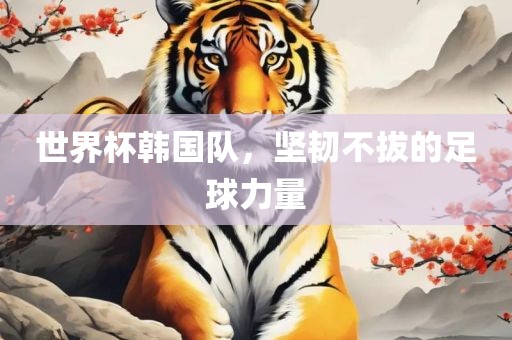 世界杯韩国队，坚韧不拔的足球力量
