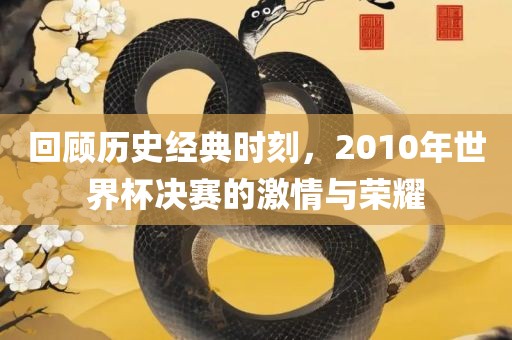 回顾历史经典时刻，2010年世界杯决赛的激情与荣耀