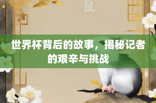 世界杯背后的故事，揭秘记者的艰辛与挑战