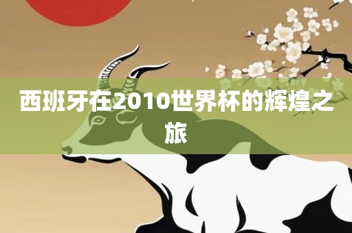 西班牙在2010世界杯的辉煌之旅