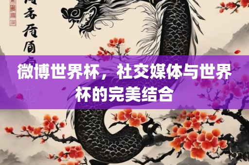 微博世界杯，社交媒体与世界杯的完美结合