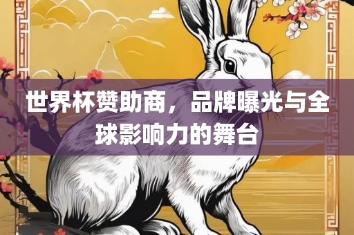 世界杯赞助商，品牌曝光与全球影响力的舞台