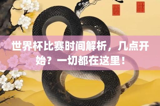 世界杯比赛时间解析，几点开始？一切都在这里！