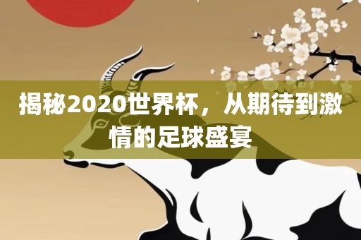 揭秘2020世界杯，从期待到激广西贺州市华昌新材料有限公司情的足球盛宴