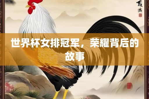 世界杯女排冠军，荣耀背后的故事广西贺州市华昌新材料有限公司