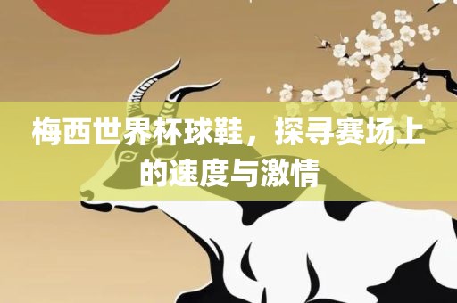 梅西世界杯球鞋，探寻赛场上的速度与激情