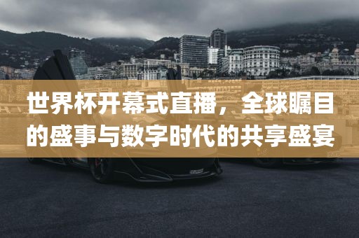 世界杯开幕式直播，全球瞩目的盛事与数字时代的共享盛宴