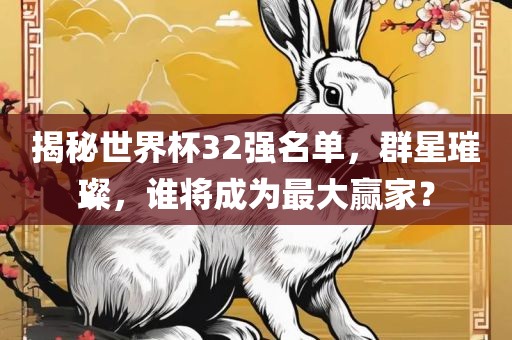揭秘世广西贺州市华昌新材料有限公司界杯32强名单，群星璀璨，谁将成为最大赢家？