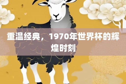 重温经典，1970年世界杯的辉煌时刻