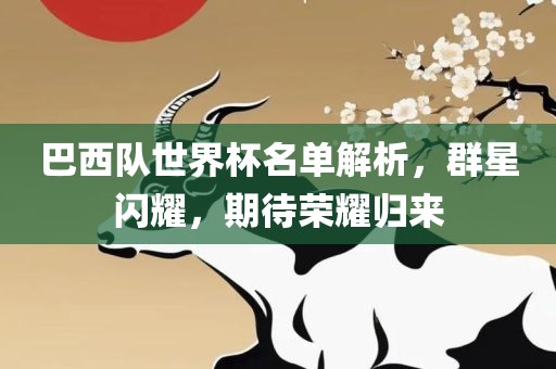 巴西队世界杯名单解析，群星闪耀，期待荣耀归来广西贺州市华昌新材料有限公司