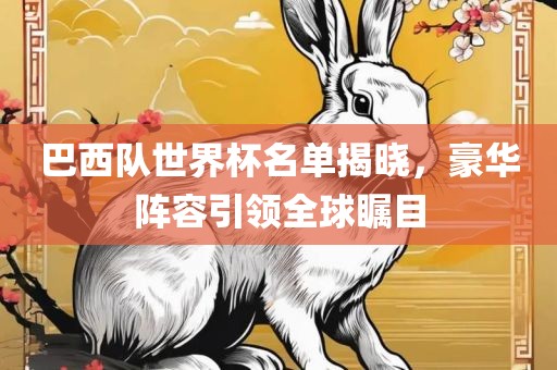 巴西队世界杯名单揭晓，豪华阵容引领全球瞩目