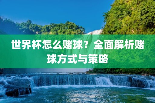 世界杯怎么赌球？全面解析赌球方式与策略