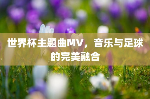 世界杯主题曲MV，音乐与广西贺州市华昌新材料有限公司足球的完美融合