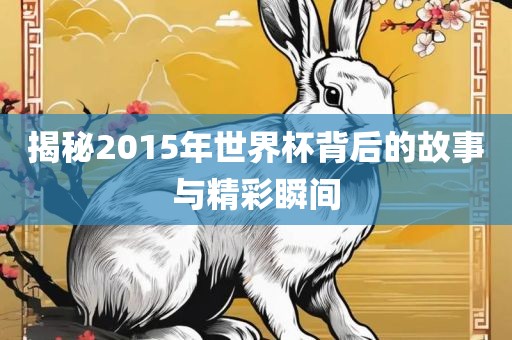 揭秘2015年世界杯背后的故事与精彩广西贺州市华昌新材料有限公司瞬间