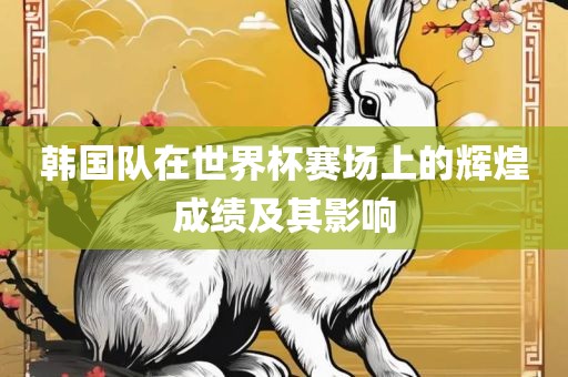 韩国队在世界杯赛场上的辉煌成绩及其影响广西贺州市华昌新材料有限公司