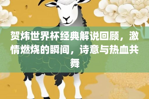 贺炜世界杯经典解说回顾，激情燃烧的瞬间，诗意与热血共舞