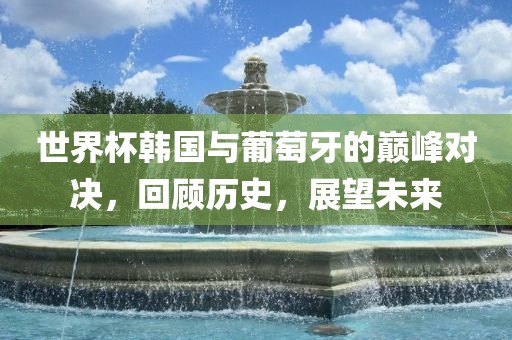 世界杯韩国与葡萄牙的巅峰对决，回顾历史，展望未来广西贺州市华昌新材料有限公司