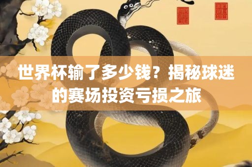 世界杯输了多少钱？揭秘球迷的赛场投资亏损之旅广西贺州市华昌新材料有限公司
