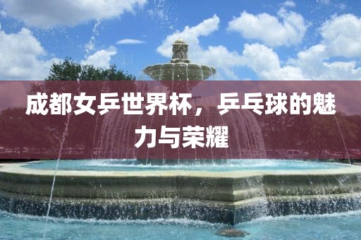 成都女乒世界广西贺州市华昌新材料有限公司杯，乒乓球的魅力与荣耀