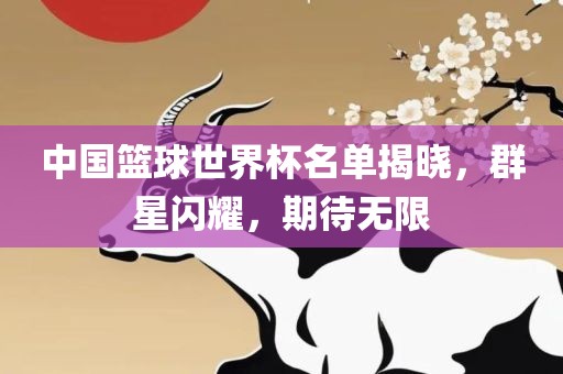 中国篮球世界杯名单揭晓，群星闪耀，期待无限广西贺州市华昌新材料有限公司