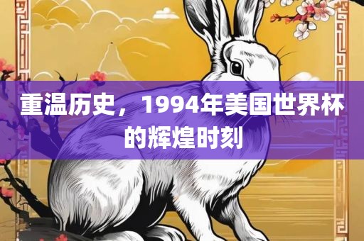 重温历史，1994年美国世界杯的辉煌时刻广西贺州市华昌新材料有限公司