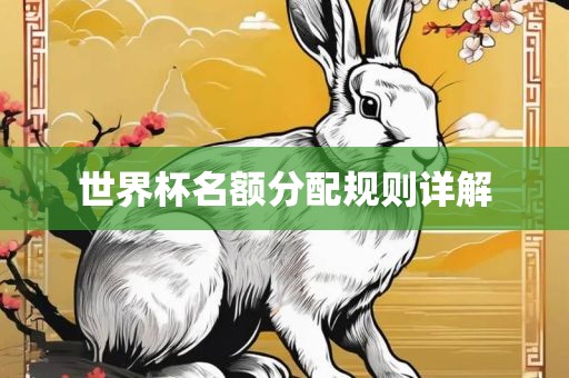 世界杯名额分配规则详解