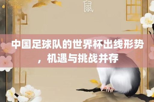 中国足球队的世界杯出线形势，机遇与挑战并存