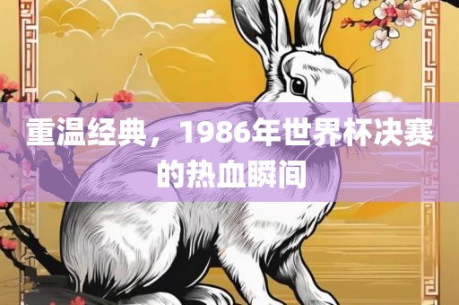 重温经典，1986广西贺州市华昌新材料有限公司年世界杯决赛的热血瞬间
