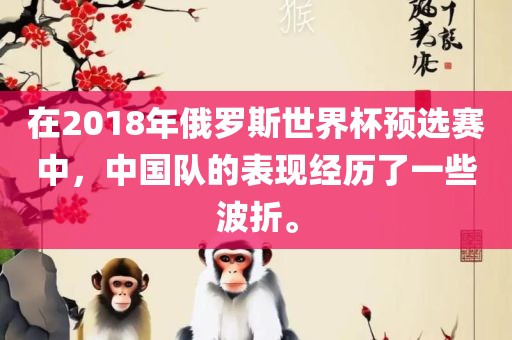 在2018年俄罗斯世界杯预选赛中，中国队的表现经历了一些波折。广西贺州市华昌新材料有限公司