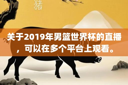 关于2019年男篮世界杯的直播，可以在多个平台上观看。