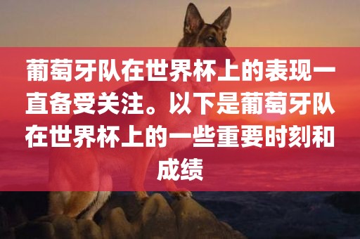 葡萄牙队在世界杯上的表现一直备受关注。以下是葡萄牙队在世界杯上的一些重要时刻和成绩广西贺州市华昌新材料有限公司