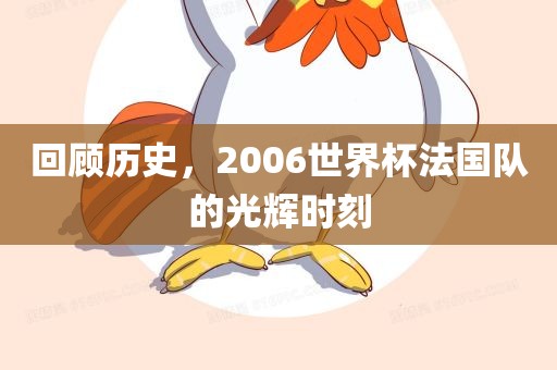 回顾历史，2006世界杯法国队广西贺州市华昌新材料有限公司的光辉时刻